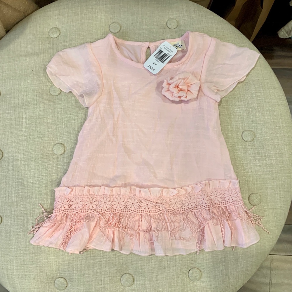 Pink dress tunic 2T